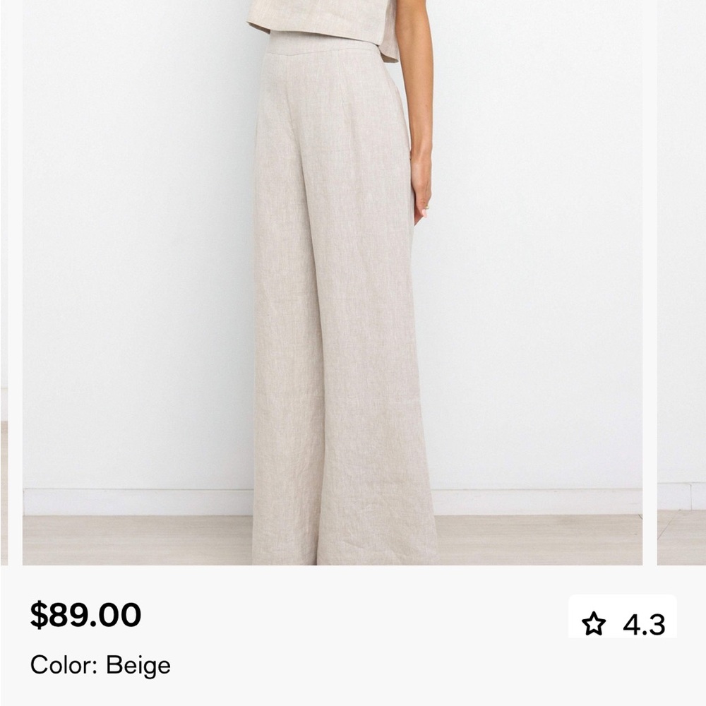 Petal & Pup Cream Wide Leg Jumpsuit